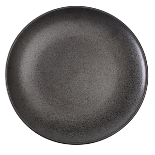 Entree Plate 10 1/2" Diamond Black