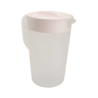 Pitcher 1 Gallon with Lid Plastic White