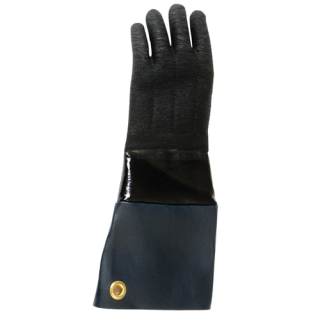 Gloves 17" Black Rubber Heat Resistant