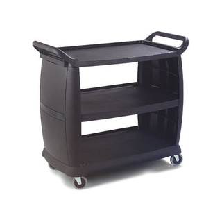 Cart 3 Shelf 23" x 42" Black