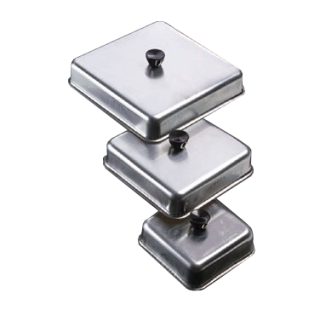 Basting Cover 10" x 10" x 2" SS Square