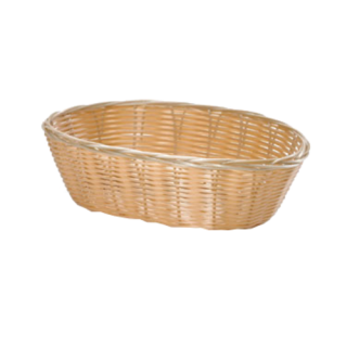 Basket 10" x 6 1/2" x 3" Oval Rattan
