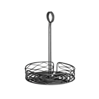 Condiment Caddy 8" Black Artisan