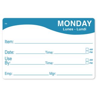 Labels Day of the Week 3" Monday