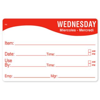 Labels Day of the Week 3" Wednesday