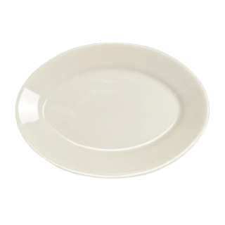 Undecorated Platter 13 3/8" Rolled Edge