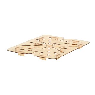 Micro-Pan Drain Grate Half Size Amber