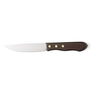 Steak Knife 5" Blade Hardwood Stained