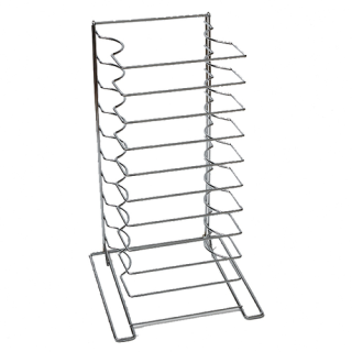 Pizza Pan Rack 10 Shelves Chrome
