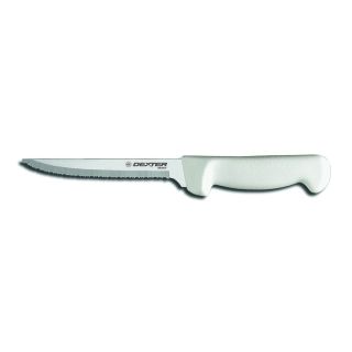 Utility Slicer 6" Scallop White Handle