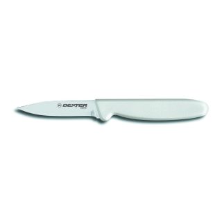 Paring Knife 3" Clip Point White Handle