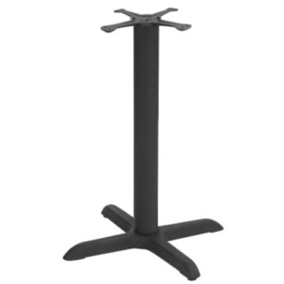 Table Base 22" x 22" Black 3" Column