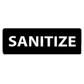 Sign 9" x 3" SANITIZE