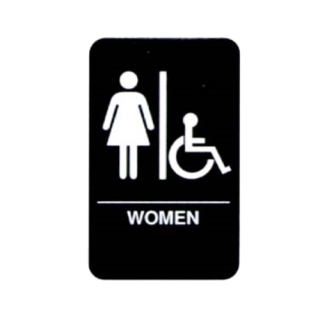 Sign 6" x 9" Women/Accessible
