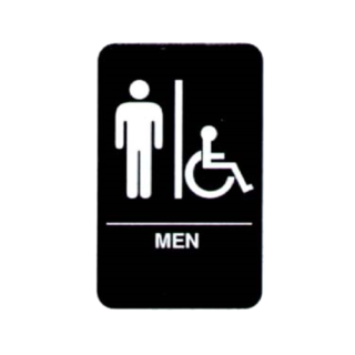 Sign 6" x 9" Men/Accessible