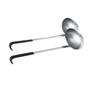 Ladle 8 oz Oval Black Kool-Touch Handle