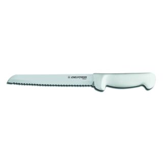Bread Knife 8", White Handle