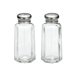 Salt & Pepper Shaker 2 oz Panel Glass