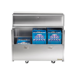 Milk Cooler 12 Crate 49" SS with 6"