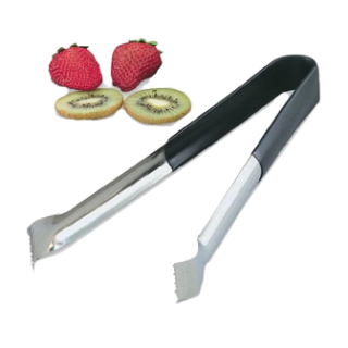 Tongs 12" Pom Black Kool-Touch Handle