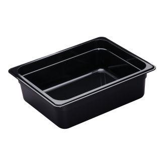 Food Pan Half Size 4" Deep Black