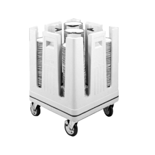 Dish Dolly 8 Column Poker Chip Adj Blue