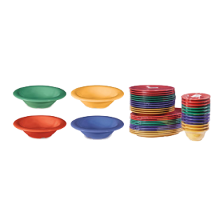 Bowl 8 oz Mixed Colors Plastic