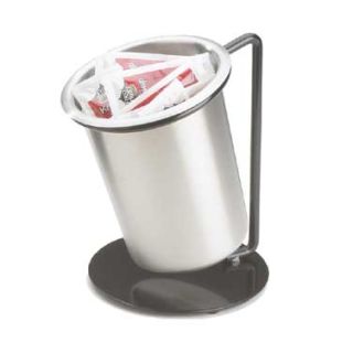 Silverware Holder With Black Iron Base