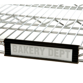 Shelf Label Holder 6" Black