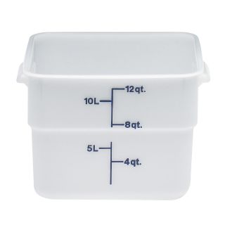 Container 12 Quart Square White