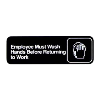 Sign 3" x 9" Wash Hands