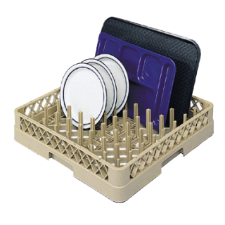 Dishwasher Rack Peg Plate & Tray Beige