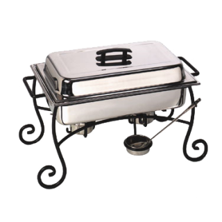 Chafer Frame and Cup Black Wrought Iron