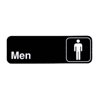 Sign 3" x 9" Men