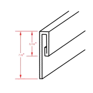 Finishing Strip 7' Cap SS 135-1258