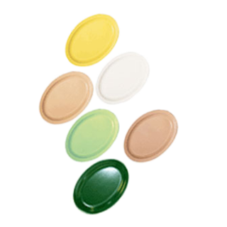 Platter 11 1/2" Tan Plastic