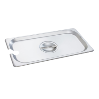 Steam Pan Cover Third Size Long Notched