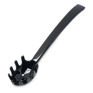 Pasta Fork 9 1/2" Perforated Black