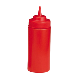 Squeeze Bottle 8 oz Red