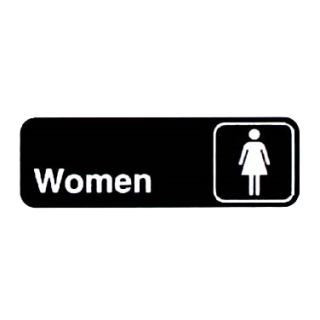 Sign 3" x 9" Women