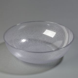 Bowl 18" Round Pebbled Clear