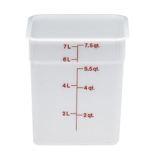 Container 8 Quart Square White