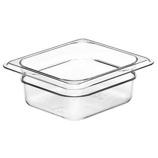 Food Pan Sixth Size 2 1/2" Deep Clear