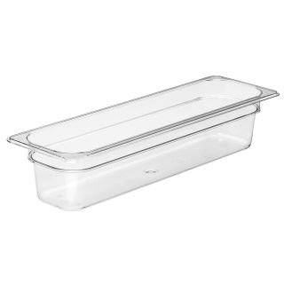 Food Pan Half Size Long 4" Deep Clear