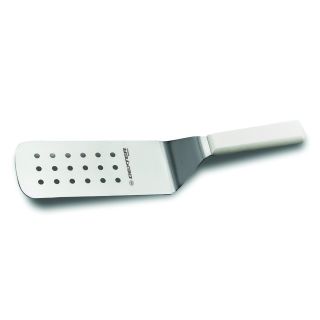 Turner 8" x 3" Perforated, White Handle