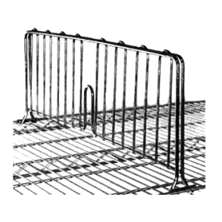 Metro 8" x 24" Shelf Divider Chrome
