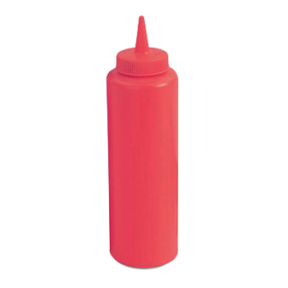 Squeeze Bottle 12 oz Red