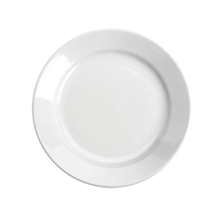 Undecorated Plate 6 1/4" Rolled Edge