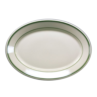 Green Band Platter 12 1/2"