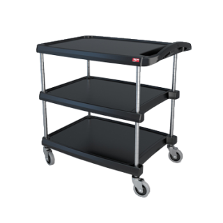 Cart 3 Shelf 24" x 34" Black